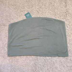 XL Olive Green Crop Tube Top